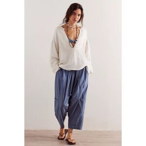 Free People We The Free Easy Sunday Pullover Shirt Tunic Top Oversized M 278313